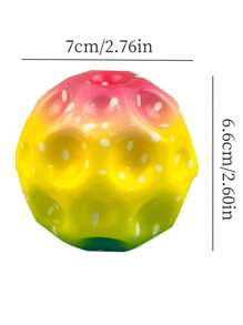 High Bouncing Ball (random Style) Children's Toy For Speed Training And Baby's Grip Exercise - Multicolor - View 7