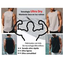 Playera deportiva Caballeros Zodiaco Tauro Sin Mangas Hombre Gym Deporte Musculosa Holgada Comoda Tallas Mexico - Negro - Ver 3