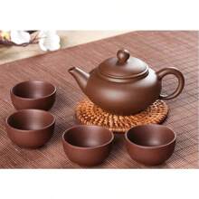 New Arrival Purple Clay Teapot 100ml Yixing Porcelain Kung Fu Tea Pot Set Teapots Chinese Handmade Zisha Ceramic Sets Kettle - Brown - View 1