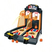 Desktop Finger Basketball Game For Two Players, Multiplayer Interactive Shooting Competition, Cool And Educational Toy - Black - View 3