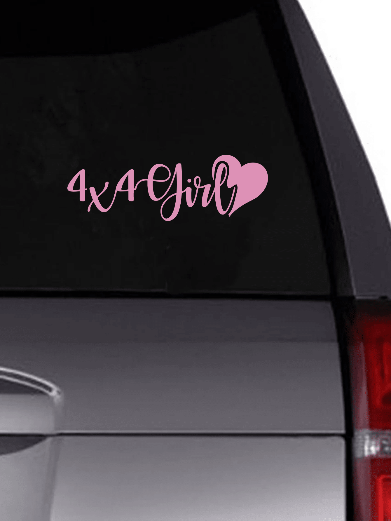 4x4 Girl Car Decal, Yeti Tumbler Bottle Sticker, Bumper Sticker, Window