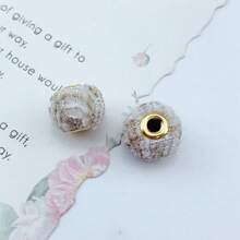 10入組彩色格子布樣大孔珠子,diy珠寶製作用品 - 毛球珠子 - 查看 14