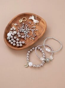 1條高光澤度彩色珍珠手鍊/項鍊手工diy珠寶製作 - 彩色 - 查看 8