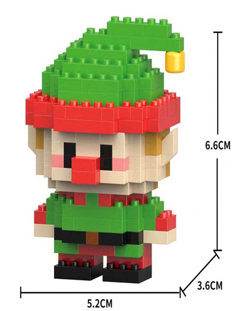Christmas Building Block Blind Box Compatible With Small Particle Assembly Toy And Micro Particle Assembly Decoration Room Decoration - Multicolor - View 1