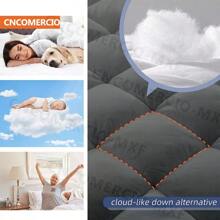 Cubre Colchón Comodidad Matrimonial Impermeable - Blanco - Ver 4
