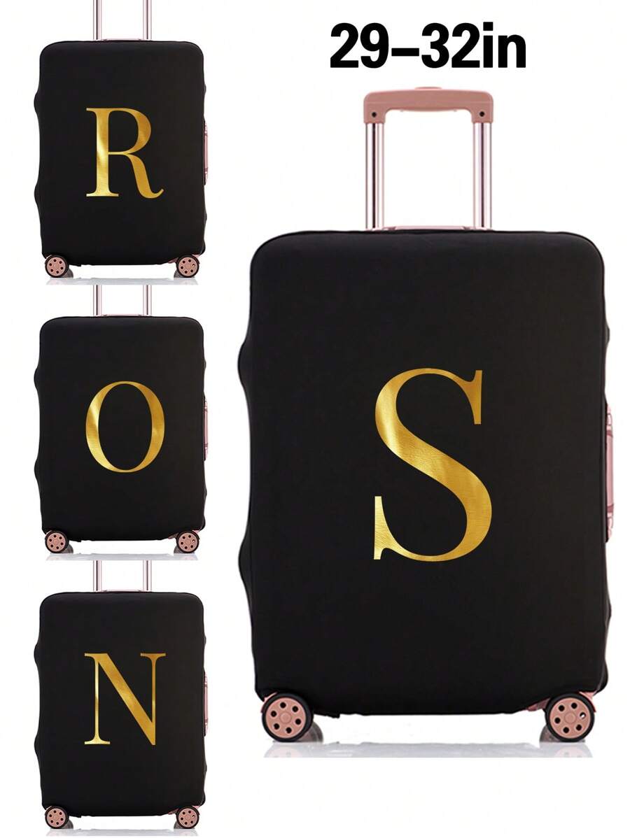 Vỏ bọc hành lý in màu đen Bảo vệ va li du lịch Vỏ bọc chống bụi cho phụ kiện du lịch Vật dụng hành lý Vỏ bọc bảo vệ cho hành lý 18-32 inch Vỏ bọc bảo vệ va li cho kỳ nghỉ Cho kỳ nghỉ Thiết yếu khi đi du lịch Phụ kiện du lịch