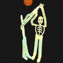 2 Miếng Huỳnh quang Sự biến dạng Bộ xương Đồ chơi Phát sáng trong bóng tối Theo dõi Chuỗi Bộ xương Giảm bớt căng thẳng Qủa tặng Đồ Chơi - Nhiều màu - Xem 3