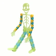 2 Miếng Huỳnh quang Sự biến dạng Bộ xương Đồ chơi Phát sáng trong bóng tối Theo dõi Chuỗi Bộ xương Giảm bớt căng thẳng Qủa tặng Đồ Chơi - Nhiều màu - Xem 5