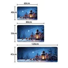 1 件聖誕樹、雪花和星空圖案地墊,適合節日裝飾、園藝裝飾、門口、花園、抗疲勞、浴室、廚房。有多種尺寸可供選擇。 - 彩色 - 查看 2