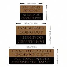 1入長款廚房地墊,全季節適用,防水、柔軟防滑踏墊,易於清潔,門口地毯 - 黑色 - 查看 7