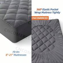 Cubre Colchón Comodidad Matrimonial Impermeable - Blanco - Ver 3
