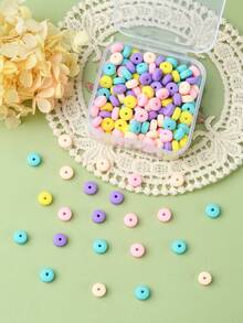 Approx. 226pcs/Box 6mm Soft Ceramic Beads Mix Colors Suitable For Jewelry Making - Multicolor - View 6