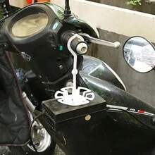 1入組電動自行車充電器防掉鉤,壁掛式充電器支架,讓充電線整潔,電動滑板車充電器掛鉤 - 白色 - 查看 6