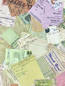 1 Pack 100 Colorful Journaling Papers With Vintage Alphabet Stickers, Non-Sticky Collage Supplies For Bullet Journaling - Multicolor - View 3