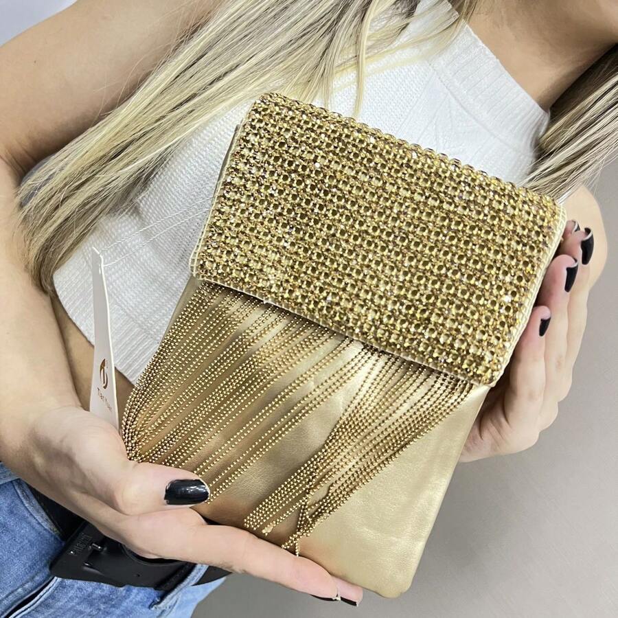 Women Shoulder Bags - 金色 - 查看 1