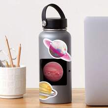 50入組/單元宇宙、星系、行星塗鴉貼紙,隨機樣式,適用於自行車、筆記型電腦、電動滑板車、水瓶等 - 彩色 - 查看 3