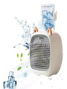 Mini Ventilador Gato Recarregável de Mesa com Função de Refrigeração de Ar