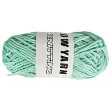 1 件鉤針編織夜光紗線,適合初學者 Diy 縫紉項目、派對和音樂節裝飾(淺藍色)