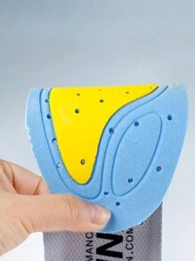 1 Par Plantillas Deportivas Para Zapatillas De Correr, Amortiguación Y Absorción De Impactos - Negro - Ver 4