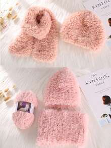 (色號#26) 1卷50克3000cm/1181in長度毛線,模擬貂皮貂絨羊絨紗線,適用於diy編織毯子、靠墊、圍巾、帽子、手工粗毛線 - 草綠 - 查看 5