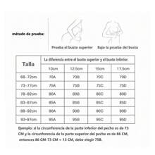 Sujetador push-up con escote en U profundo y corte bajo para mujer, con espalda transparente y correas de hombro invisibles multidireccionales, adecuado para mujeres de pecho pequeño - Negro - Ver 3