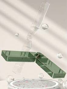 2入組豪華角落浴室置物架,採用不需鑽孔安裝的壁掛式浴室架 - 無色 - 查看 4