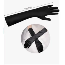 1套4件女士1920年代同款頭飾手套煙杆珍珠項鍊鑲嵌多層珍珠手鐲聖誕節日派對化妝舞會的四件裝配飾套裝