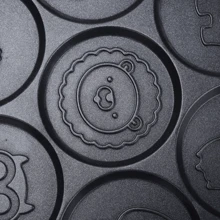 迷你煎餅模具7個可愛動物造型 - 熱餅 - 黑色 - 查看 7