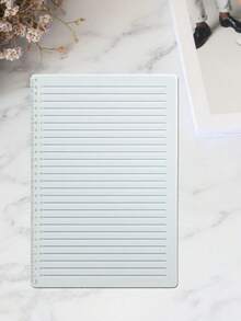 Regla de línea de 1 cm, regla de plantilla de línea recta, regla de marcado de línea transparente, plantilla de caligrafía para tareas escolares de estudiante A4 - Blanco - Ver 5