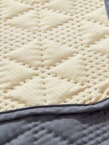 1件純色防水防滑可機洗薄款寵物毯,適合大型、中型、小型貓狗四季睡覺使用 - 深灰色 - 查看 7