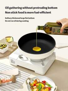 Velosan Moonstone 3pcs Non-stick Cookware Set, Including Soup Pot, Milk Pan, Frying Pan, Suitable For Electric Stove And Gas Stove - Beige - View 5