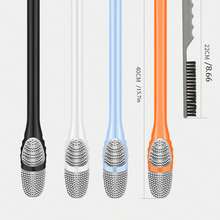 1支馬桶刷,掛牆閃電鴨設計,無死角間隙清潔,硅膠衛生間清潔刷,無需鑽孔安裝 - 白色 - 查看 10