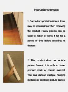 1PC multi size ,flamingo pattern decoration canvas painting, borderless living room wall hanging bedroom dormitory home decoration,  wall art pictures, gifts for her/him - Multicolor - View 6