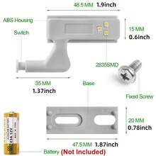 1 Led Hinge Light Cabinet Wardrobe Lighting - cool white - View 4