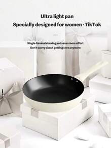 Velosan Moonstone 3pcs Non-stick Cookware Set, Including Soup Pot, Milk Pan, Frying Pan, Suitable For Electric Stove And Gas Stove - Beige - View 4