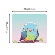 Cartoon Animal Bird Hamster Frog Pattern Mouse Pad For Home And Office - Multicolor - View 2