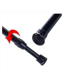 拉桿,張力簾桿,彈簧張力桿,可調節延伸彈簧桿,適用於窗戶,廚房,浴室,碗櫥,衣櫥衣架 - 黑色 - 查看 3