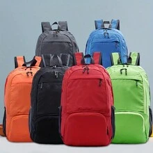 1個多功能戶外背包,大容量,強大的承載能力,純色設計,可折疊,男女適用,非常適合徒步旅行 - 橘色 - 查看 2