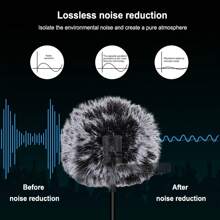 PULUZ 6m 3.5mm Jack Lavalier Omnidirectional Condenser Recording Video Microphone Omnidirectional Condenser Recording Mic for Interview Meeting Video - Black - View 5