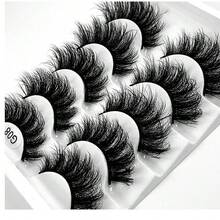 5對裝炸毛款新品款假睫毛,多層濃密交叉仿水貂毛睫毛,8d - 濃密款 - 查看 5