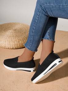 超輕便、舒適透氣的黑色油皮皮鞋 - 黑色 - 查看 6