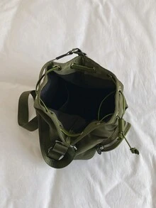 单肩包 斜挎包 手提包 托特包 防水大容量 可折叠 多口袋 可调节肩带 个性化 优雅 休闲 时尚 多功能通勤包 适合学校、节日、户外活动 男女童及白领 - 綠色 - 查看 5