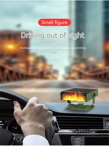 High Power Car Heater Fan Defroster Demister For Windshield Heating, Winter - Dark Green - View 2