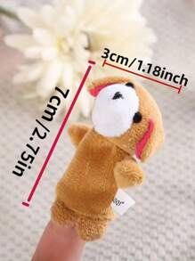 Set de 10 marionetas de mano con dedos y pies de animales, gran compañero para contar historias, regalo de juguete de peluche