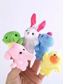 Set de 10 marionetas de mano con dedos y pies de animales, gran compañero para contar historias, regalo de juguete de peluche
