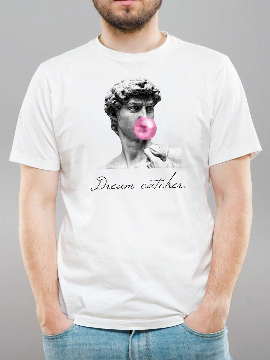 Unisex Aesthetic Art T-Shirt COSMIC FASHION - White - View 1