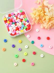 Approx. 226pcs/Box 6mm Soft Ceramic Beads Mix Colors Suitable For Jewelry Making - Multicolor - View 8