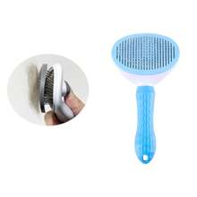 塑膠貓狗去毛刷,自動除毛,細針清潔梳,藍色 1 - 藍色 - 查看 1