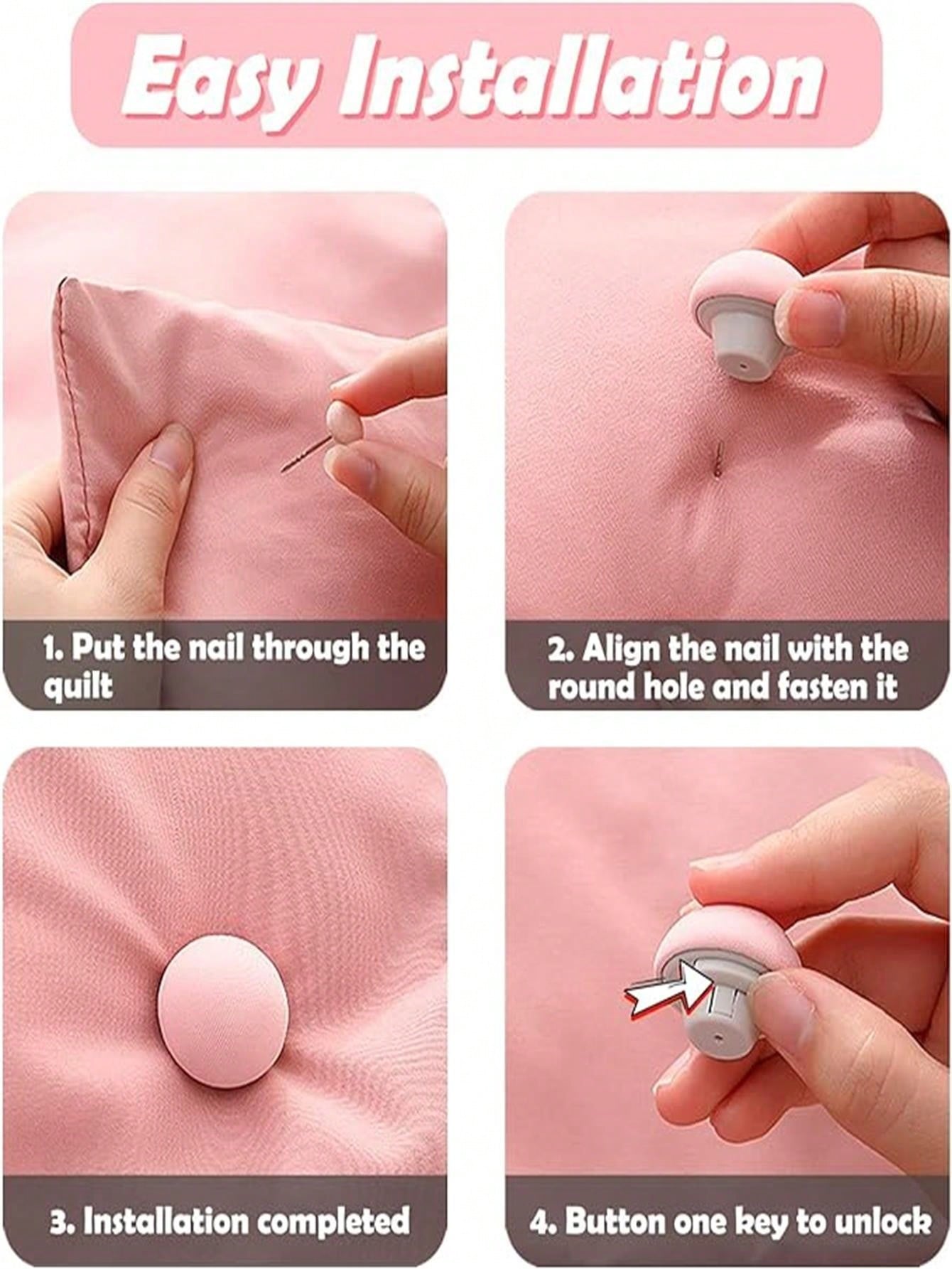 10/20pcs/set Skinfriendly And Traceless Bed Sheet Fastener, Removable