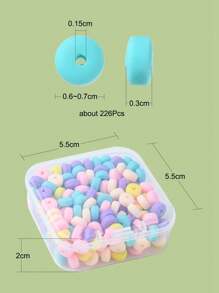 Approx. 226pcs/Box 6mm Soft Ceramic Beads Mix Colors Suitable For Jewelry Making - Multicolor - View 4